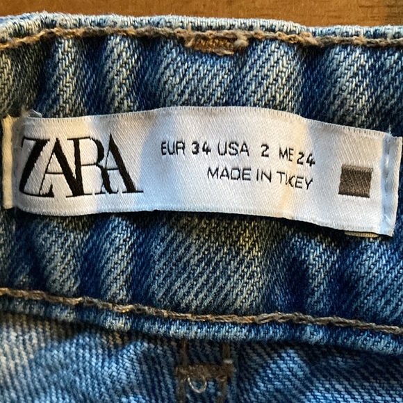 Zara wide leg high rise jeans - Picture 4 of 9